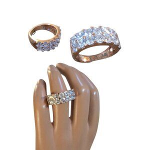 Tycoon Special Edition Sterling Silver Rose Gold Plated Cubic Zirconia Ring 9